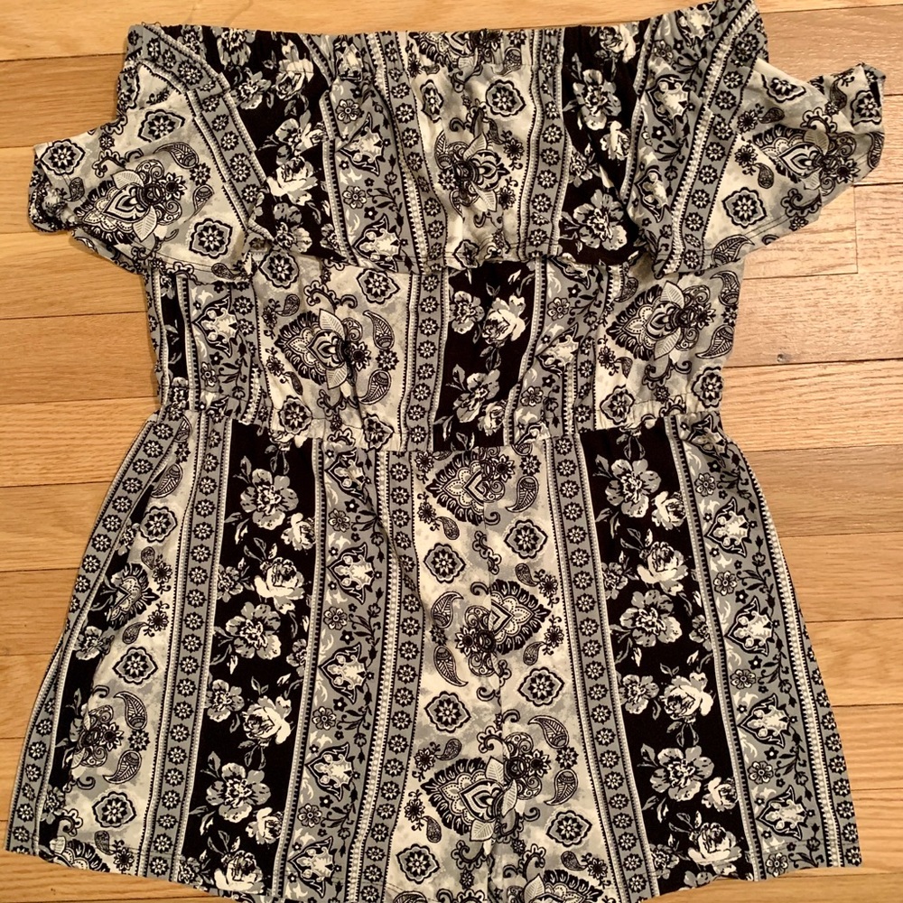 Strapless Romper